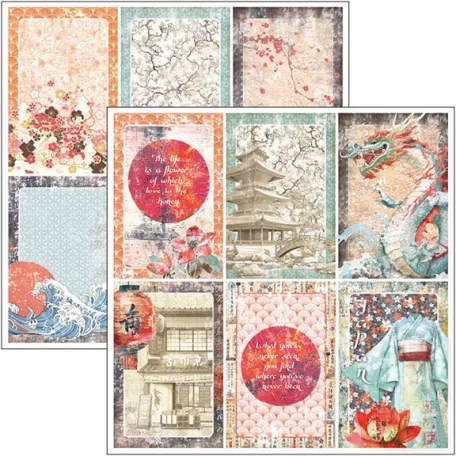 Ciao Bella Land of the Rising Sun Scrapbook papírkészlet 12" (30 cm) Paper Pad (12 ív)