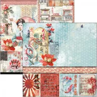   Ciao Bella Land of the Rising Sun Scrapbook papírkészlet 8" (20 cm) Paper Pad (12 ív)
