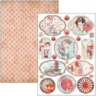   Ciao Bella Land of the Rising Sun Papírkészlet A4 Creative Pad (9 ív)