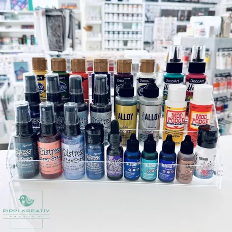 Craft Storage Plexi tároló 3 polc Organizer (1 db)