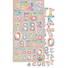   Alchemy of Art Kivágóív 6"X12" (15x30 cm) - Happy Time - Numbers - Double-sided paper (1 ív)