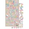 Alchemy of Art Kivágóív 6"X12" (15x30 cm) - Happy Time - Numbers - Double-sided paper (1 ív)