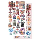 Alchemy of Art Kivágóív 6"x12" (15cm x 30 cm) - Happy Time -  - Extras to Cut Set (1 csomag)