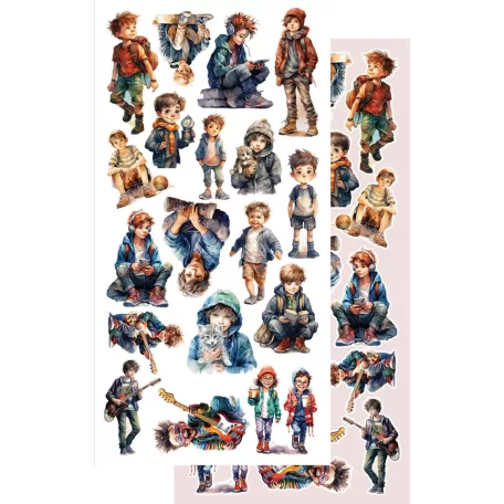 Alchemy of Art Kivágóív 6"x12" (15cm x 30 cm) - Happy Time -  - Extras to Cut Set (1 csomag)