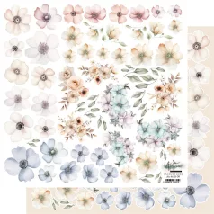   Alchemy of Art Kivágóív 12" (30 cm) - My Little Baby - Flowers - Art Alchemy Double-sided paper (1 ív)