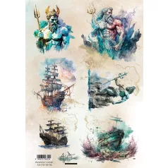   Alchemy of Art Rizspapír A4 - Underwater World - 2 - Rice Paper (1 ív)