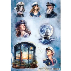   Alchemy of Art Rizspapír A4 - Underwater World - 4 - Rice Paper (1 ív)