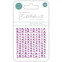   Craft Consortium Lilac Öntapadós díszítőelem készlet Adhesive Dew Drops (1 csomag)