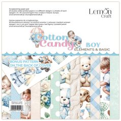   LemonCraft Papírkészlet / Kivágóív 8" (20 cm) - Cotton Candy Boy - Scrapbooking Paper Pad (1 csomag)