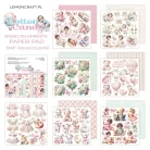 LemonCraft Papírkészlet / Kivágóív 8" (20 cm) - Cotton Candy Girl - Scrapbooking Paper Pad (1 csomag)