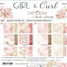Craft O'Clock Scrapbook papírkészlet 8" (20 cm) Girl & Curl Mix Paper Set (24 ív)
