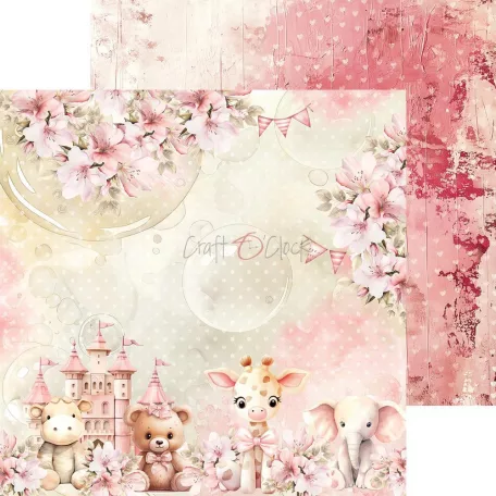 Craft O'Clock Scrapbook papírkészlet 8" (20 cm) Girl & Curl Mix Paper Set (24 ív)