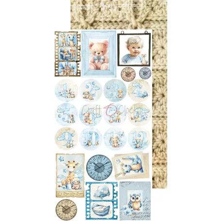 Craft O'Clock Kivágóív Boy & Toy Mix Extras to Cut Set (18 ív)