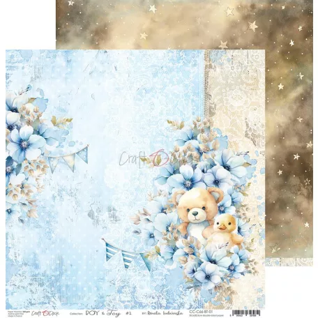 Craft O'Clock Scrapbook papírkészlet 12" (30 cm) Boy & Toy Paper Collection Set (6 ív)