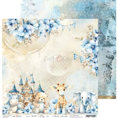 Craft O'Clock Scrapbook papírkészlet 12" (30 cm) Boy & Toy Paper Collection Set (6 ív)