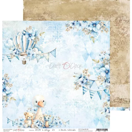 Craft O'Clock Scrapbook papírkészlet 12" (30 cm) Boy & Toy Paper Collection Set (6 ív)