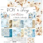 Craft O'Clock Scrapbook papírkészlet 12" (30 cm) Boy & Toy Paper Collection Set (6 ív)