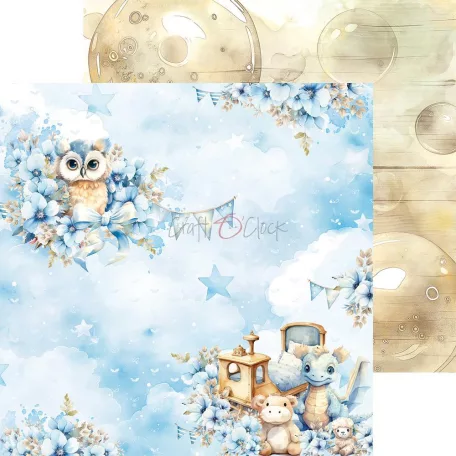 Craft O'Clock Scrapbook papírkészlet 8" (20 cm) Boy & Toy Mix Paper Set (24 ív)