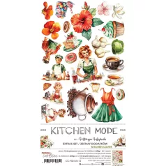   Craft O'Clock Kivágóív Kitchen Mode Kitchen Lover Extras to Cut Set (18 ív)