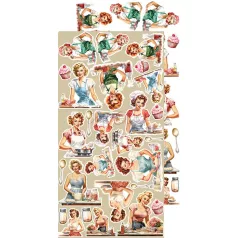   Craft O'Clock Kivágóív Kitchen Mode Kitchen Lover Extras to Cut Set (18 ív)