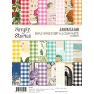   Simple Stories Simple Vintage Essentials Color Palette Papírkészlet Paper Pad 6"x8" 24 lap