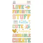 Simple Stories Crafty Things Matrica Foam Stickers 2 ív