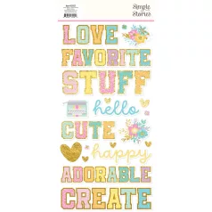 Simple Stories Crafty Things Matrica Foam Stickers 2 ív