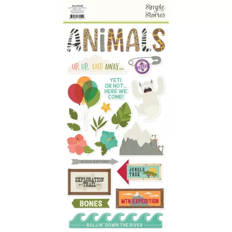 Simple Stories Say Cheese Wild Matrica Foam Stickers 2 ív