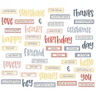 Simple Stories Simple Vintage Linen Market Kivágatok Sentiment Bits & Pieces 1 csomag