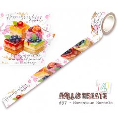   AALL & CREATE Dekorációs ragasztószalag 25mm - Momentous Morsels - Washi Tape (1 db)