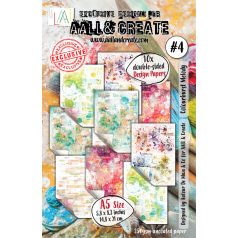   AALL & CREATE Design Paper Kreatív karton Colourburst Melody A5 10 lap