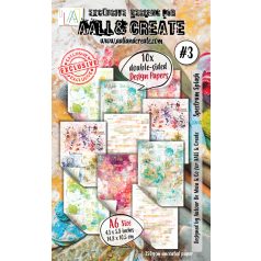   AALL & CREATE Design Paper Kreatív karton Spectrum Splash A6 10 lap