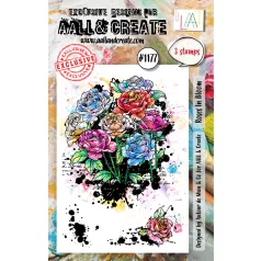   AALL & CREATE Szilikonbélyegző A7 - Roses In Bloom - Stamp Set (1 db)