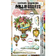   AALL & CREATE Szilikonbélyegző A6 - Loony Balloony - Stamp Set (1 db)