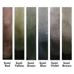   Kuretake Gansai Tambi Set Sumi Colors Akvarell festék készlet (6 szín)