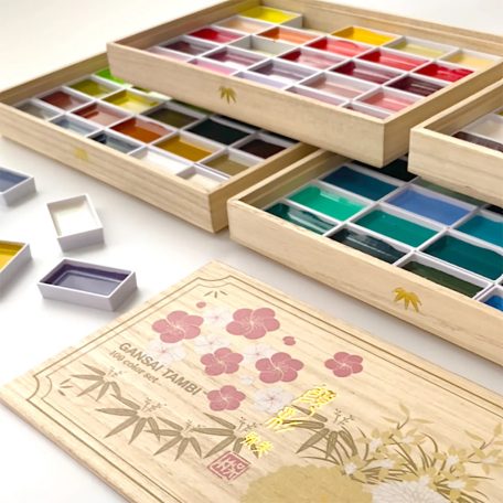 Kuretake Gansai Tambi 100 Color Set 3 Akvarell festék készlet Limited Edition  2024 (100 szín)