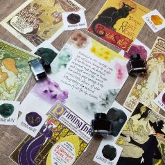   Kuretake Üveges tinta OLD ROSE ink-cafe Art nouveau color ink (1 db)