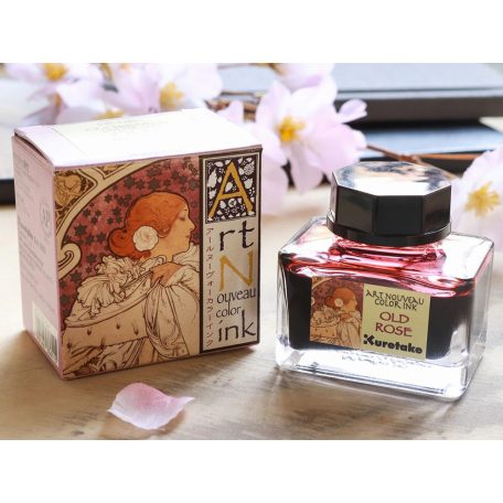 Kuretake Üveges tinta OLD ROSE ink-cafe Art nouveau color ink (1 db)