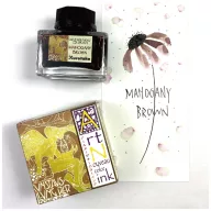   Kuretake Üveges tinta MAHOGANY BROWN ink-cafe Art nouveau color ink (1 db)
