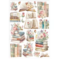   Stamperia Best Sellers Rizspapír A4 Books Rice Paper (1 ív)