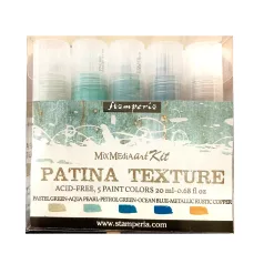   Stamperia Best Sellers Textúra festékek Patina Texture paints (5 db)