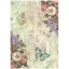 Stamperia Wonderland Rizspapír A4 Flowers and butterflies Rice Paper (1 ív)