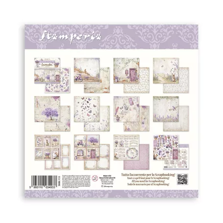 Stamperia Lavender Papírkészlet 12" (30 cm)  Paper Pack (10 ív)