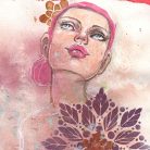 Jane Davenport Head Turn Chin Up Stencil 6"(15cm) Stencil  (1 db)