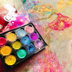   Jane Davenport Halcyon Days Akvarellfesték készlet 12 szín Iridescent Watercolour Paints (1 db)