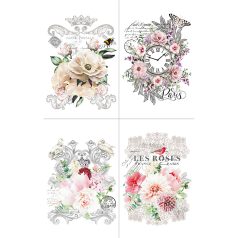   Hokus Pokus Les Roses II Transzfer fólia 17"X12" (44x30 cm) Decor Transfers (4 ív)