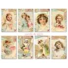 Decorer Papírkészlet 7x10.8 cm - Cards & Girls - Mini Scrapbook paper (24 ív)
