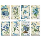 Decorer Papírkészlet 7x10.8 cm - Forget-me-not - Mini Scrapbook paper (24 ív)