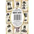 Decorer Papírkészlet 7x10.8 cm - Men’s Hats - Mini Scrapbook paper (24 ív)