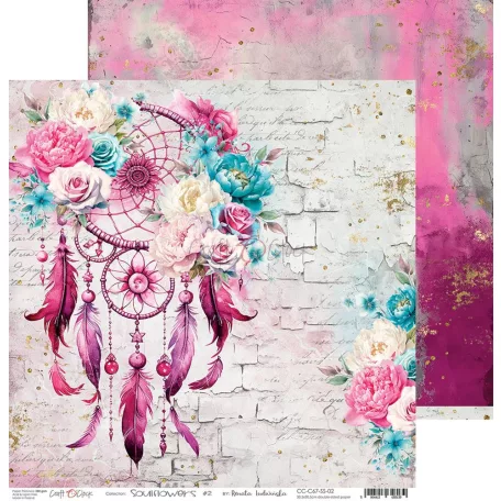 Craft O'Clock Scrapbook papírkészlet 12" (30 cm) Soulflowers Paper Collection Set (6 ív)
